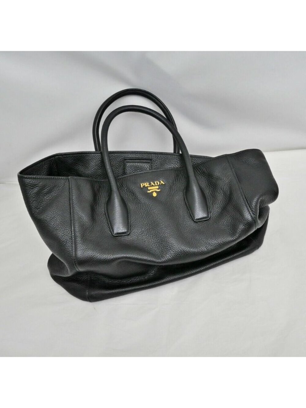 Prada Leather Tote Black Hand Shoulder - Picture 8 of 10
